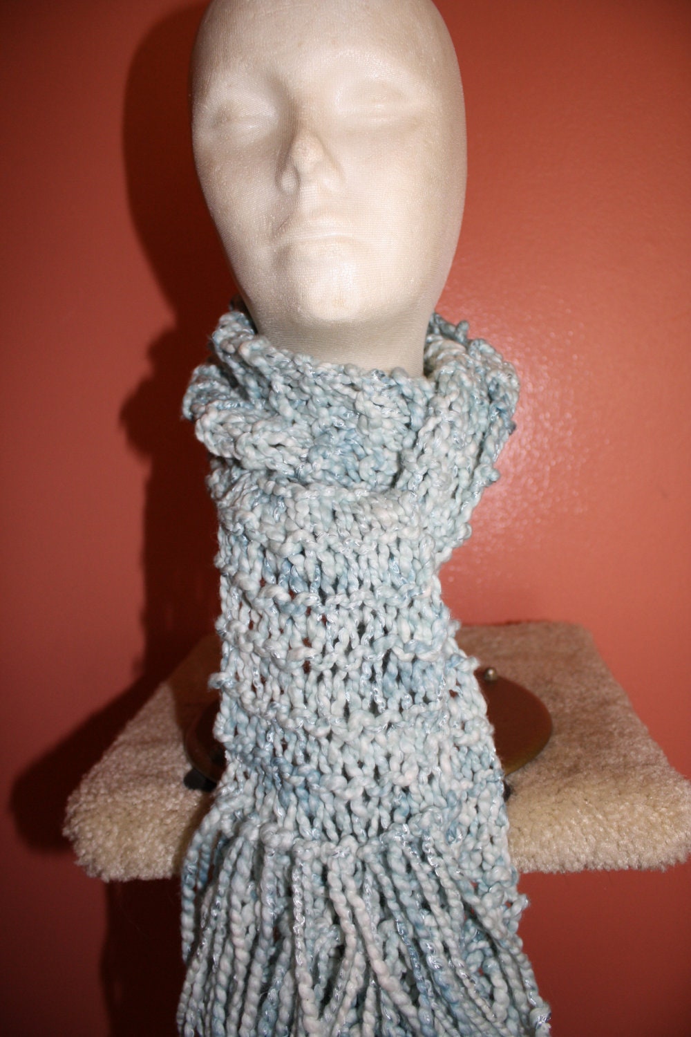 Dog Walking Scarf - Hand Knit - Brilliance