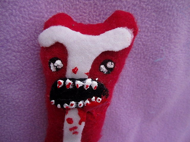 Zombie Bacon - Undead Plush Food (made to order)