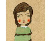 Mariella - a5 retro inspired illustration print