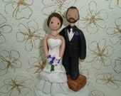 Customized Bride And Short Groom Wedding Cake Topper