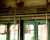 Abandonded in New York City Subway in Mint Green 8x10 Fine Art Photograph - nyc decor