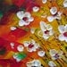 Original Modern Impressionist Flowers Impasto Palette Knife Contemporary Wall Decor Art by Luiza Vizoli