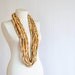 Loop scarf infinity cinnamon beige brown vegan gift for coworker