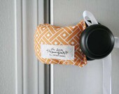 the door bumper - cantaloupe basket weave
