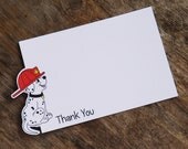 Fire Truck Party - Set of 8 Fire Dog Thank You Notecards by The Birthday House Il_170x135