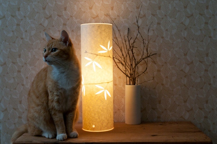 Tall Spring Blossom Table Lamp