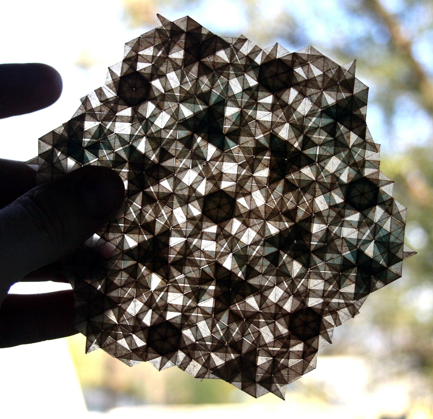 Ancient Rites - translucent origami tessellation