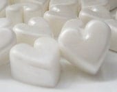 White Heart Soap Favors for Showers and Weddings
