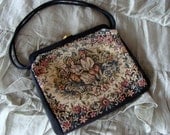 Very Victorian Vintage Tapestry Carpet Bag