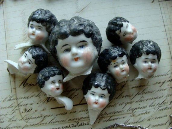 Adorable Rare Tiny German Doll Head