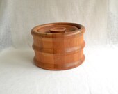 Danish Teak Ice Bucket with Removable Plastic Liner