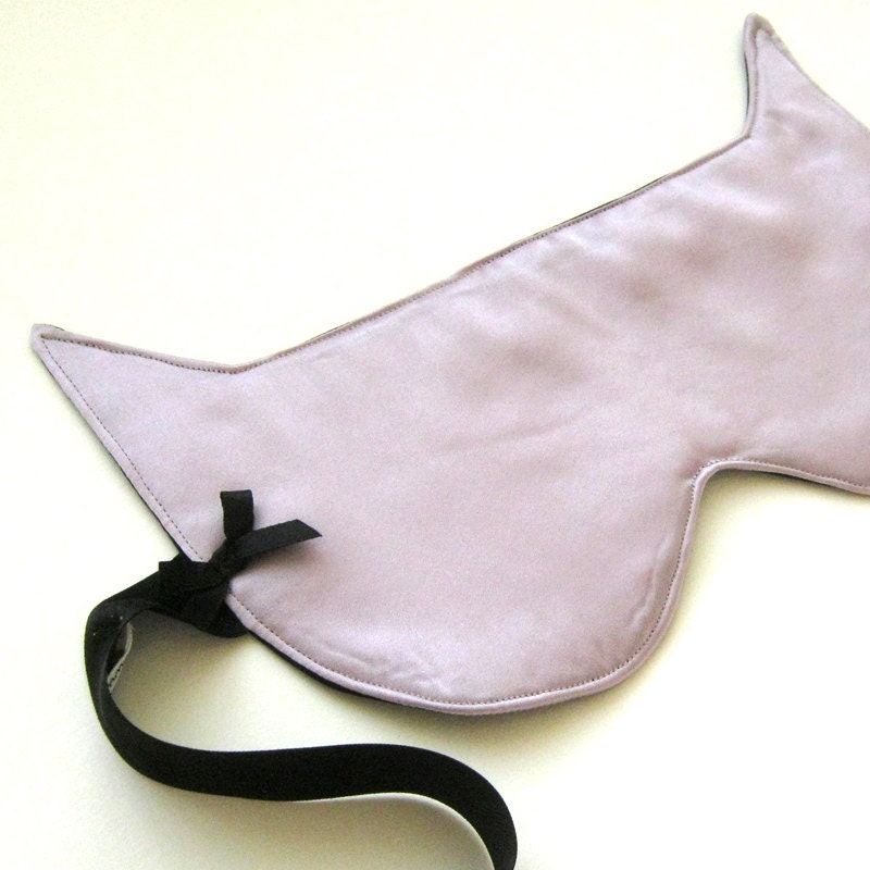Lavender 'Peachy Keen' Silk Blindfold- Made To Order Eye Mask