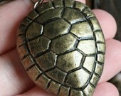 Turtle Shell Pendant - Gold