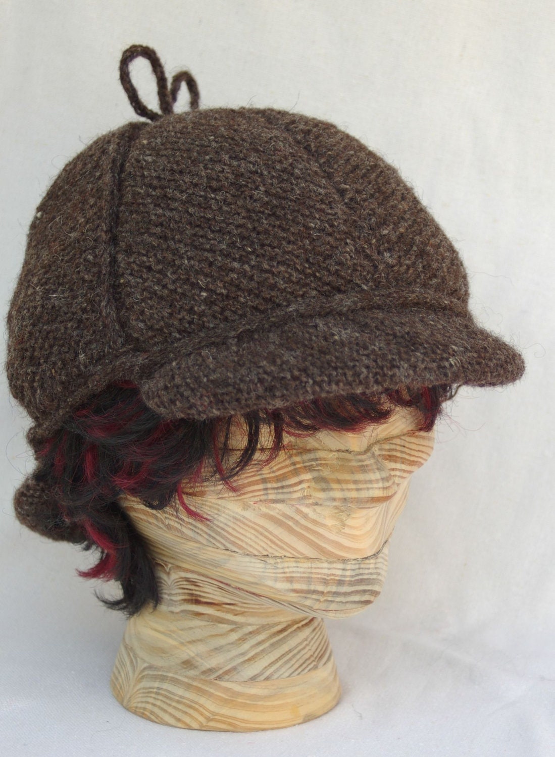 Elementary Putting together the pieces Deerstalker Hat - Knitting pattern email Delivery pdf format