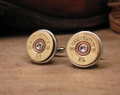 Shotgun Casing Jewelry - Repurposed Winchester 20 Gauge Shotgun Shell Cuff Links - Great for the Gun Enthusiast or Unique Groomsmen Gifts