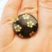 Plum Blossoms Ring  Japanese Yuzen  Washi Chiyogami  Paper Ring
