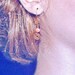 Pink Coral Earrings, Copper Spirals, Artisan Earrings, Spiral Earrings