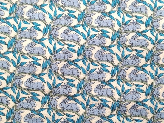 liberty of london tana lawn - limited edition - cottontail - fat quarter - blue