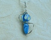 Sea Blue Glass Bead Necklace