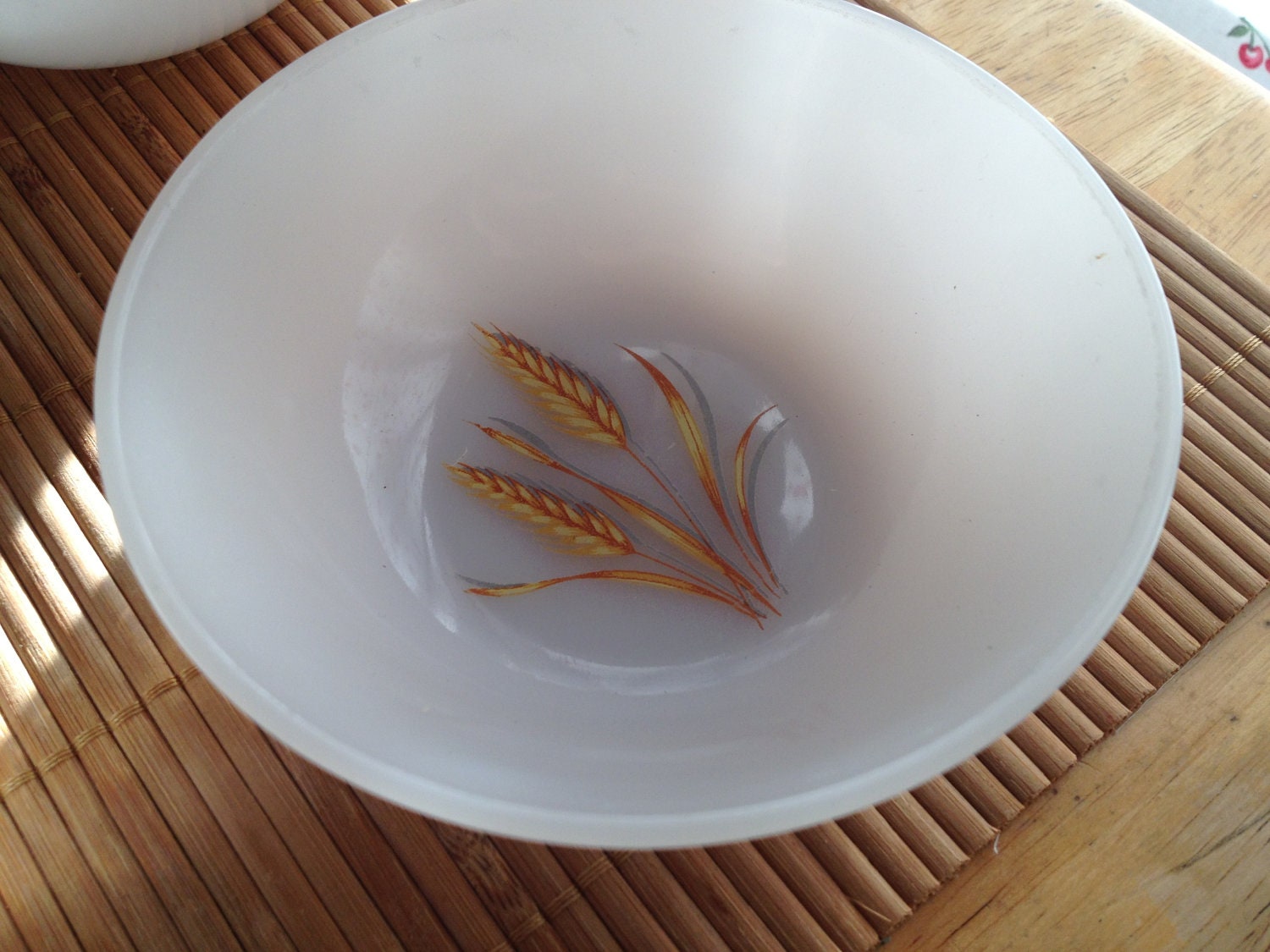 Vintage Fire King Wheat Dessert Bowls Set of 6