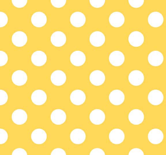 End of Bolt - Basic Dots in Yellow from Riley Blake Designs- 1 Yard 19 Inches