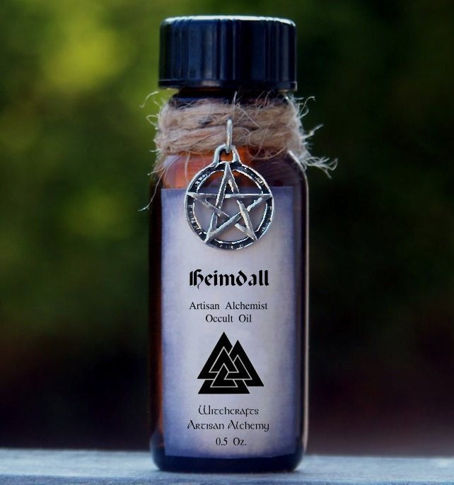 HEIMDALL Artisan Alchemist Ritual Oil for Nordic Shamanism, Rune Magick, Seidr, Galdr, Teutonic Sorcery, Protection, Learning Ancestral Ways