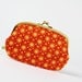 Big siamese - Blooms in sunset - double metal frame purse
