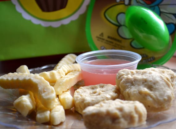 Chicken Nuggets Fast Food Kids Meal Fun Soap Set - AN AJSWEETSOAP EXCLUSIVE