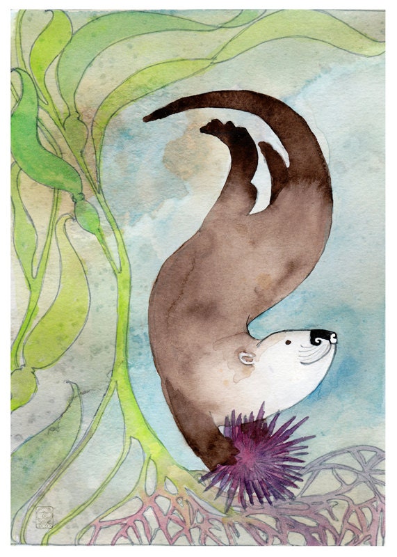 Sea Otter- 8x10 Print