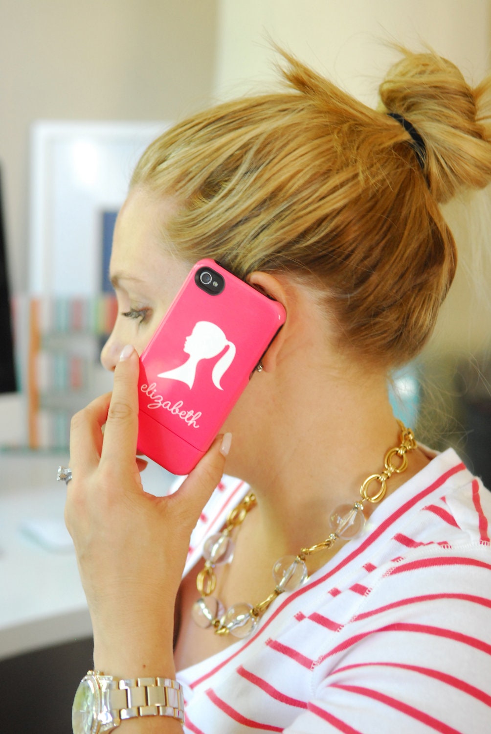 Personalized iPhone Case - SIGNATURE SILHOUETTE Collection - choice of color
