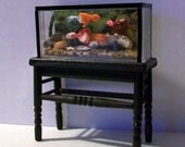 Fish Tank with Stand (half inch scale dollhouse)