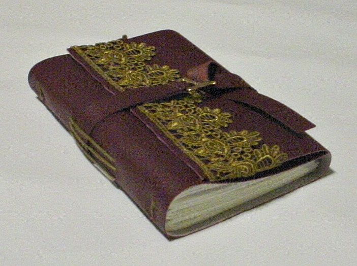 Unique Graduation Gift Idea - Vegan Faux Leather Journal/ Notebook-Rust