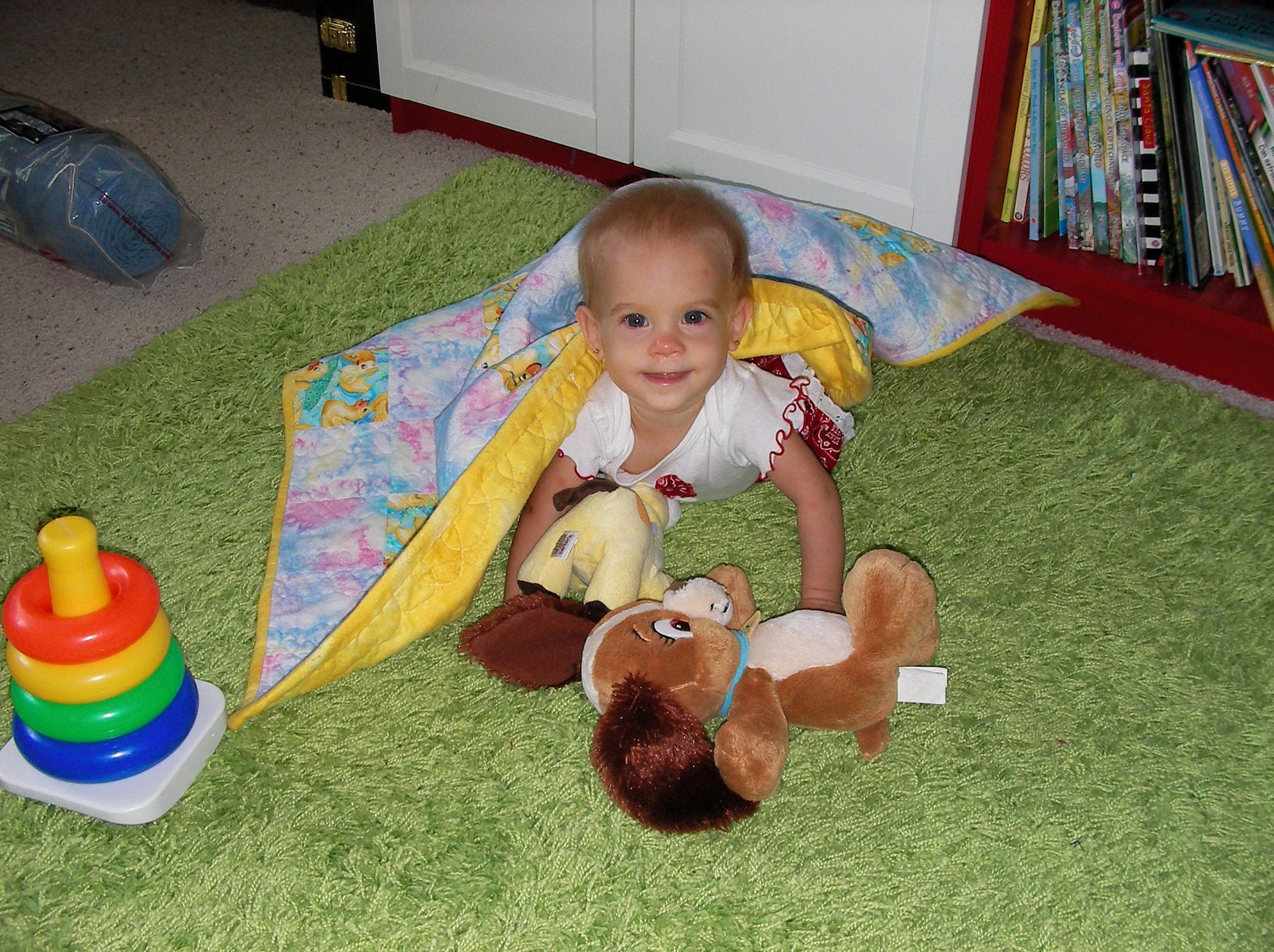 Tiled Patchwork Custom Baby Quilt - Lovey size