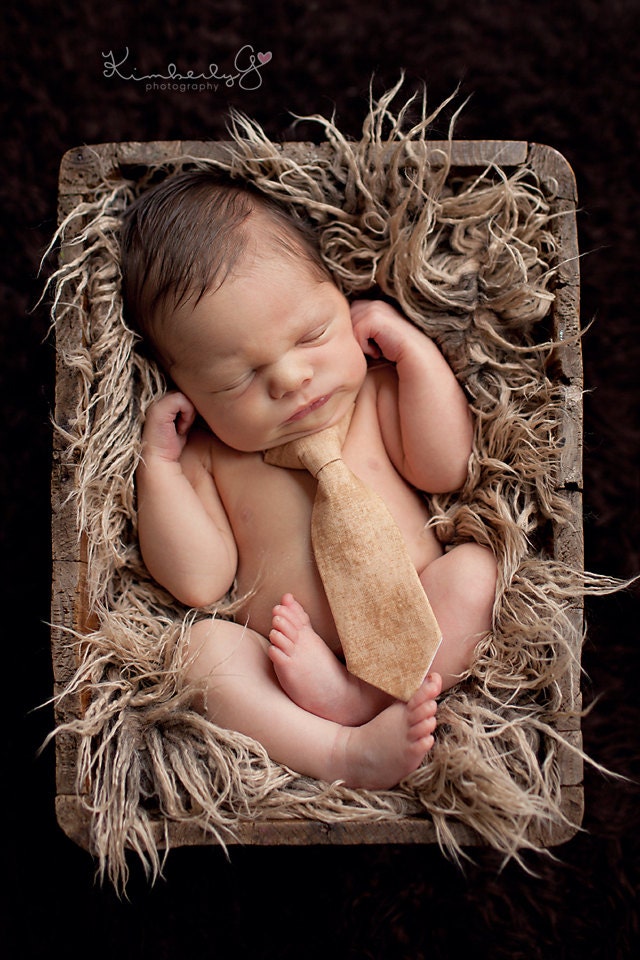 Clint 0-3 Month Baby Boy Props - Newborn and Baby Boy Tie -  Newborn Photography Props, Infant Prop, Baby Portraits
