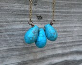 Turquoise Nugget Necklace, Turquoise, Gemstone Nugget