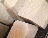 Salty eucalyptus mint soap with green clay and himalyan pink salt