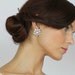 Bridal stud earrings, Wedding crystal earrings. Vintage wedding bridal  rhinestone earrings, Bridesmaids jewelry, stud earrings - Style 465