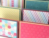 Notecard Set: 6 Different Blank Notecards with Matching Embellished Envelopes - Happy Day