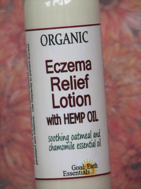 Organic SKIN RELIEF Lotion with HEMP oil, soothing oatmeal and chamomile essential oil and other all natural ingredients