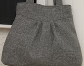 Gray Bag / Purse w/ Double Handles