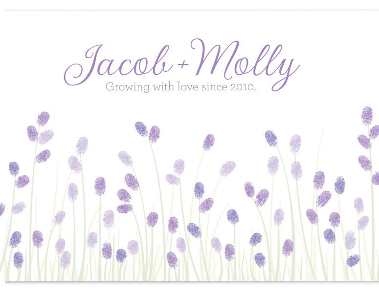 Wedding Fingerprint Flowers (PDF)
