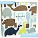 BOY Modern Baby Memory Book . Dwell Studio Blue and Green Animals Album