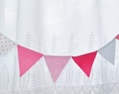 Festive  mini banner Party 8 flags Garland felt for weeding baby shower room cake decorations ready to ship