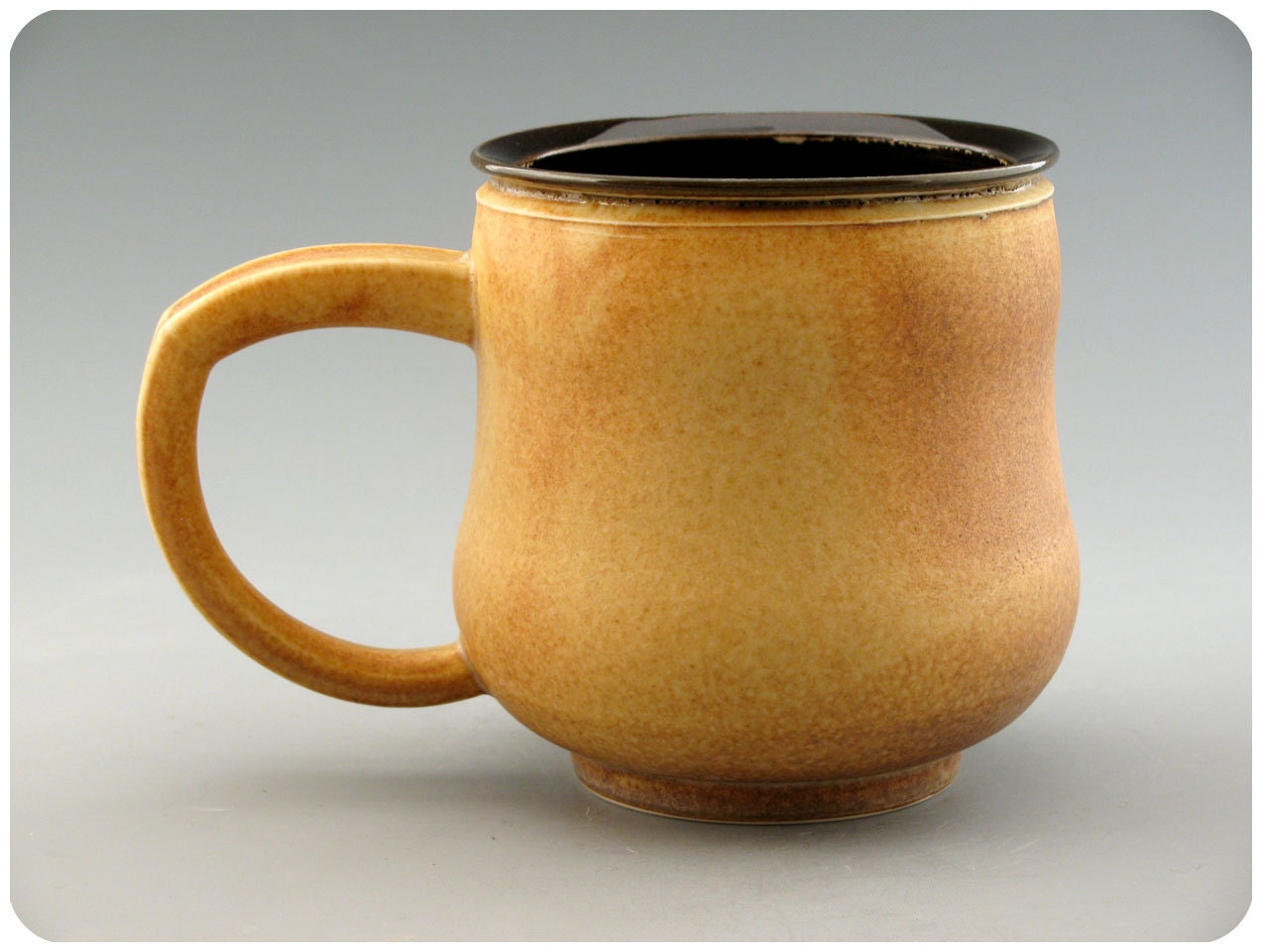 Porcelain Mug Cup With Black Interior
