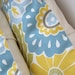 Decorative Pillow Cover 18x18 Inch Spa Blue Yellow Cushion Throw Accent