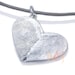 Sterling Silver Custom Double Thumbprints Heart Pendant or Charm