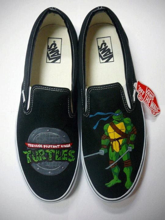 Teenage Mutant Ninja Turtles Hand Painted Custom Vans Shoes