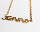 Vintage Name Necklace - Jenny