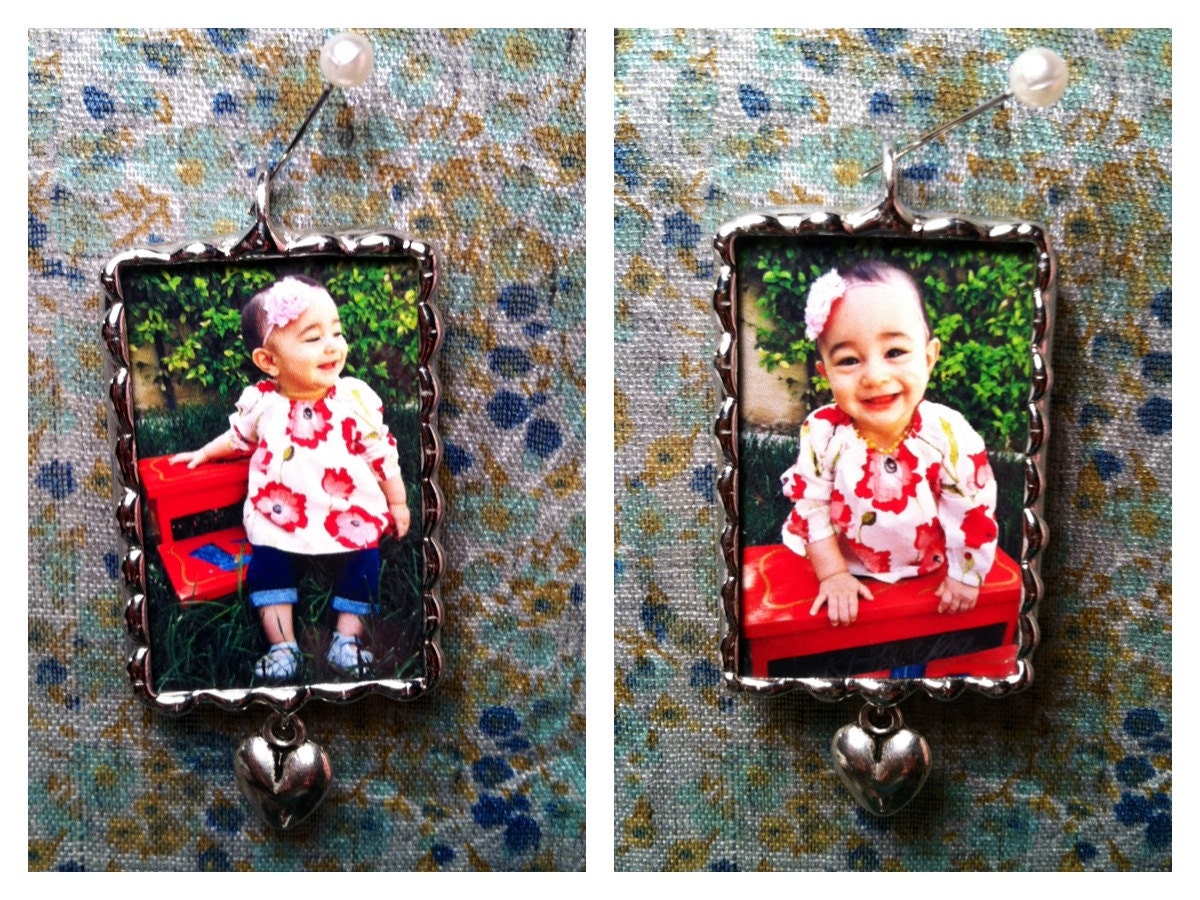 Custom Photo Charm double sided