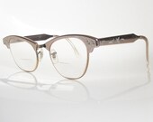 Vintage ART CRAFT Copper Cat Eye Eyeglasses 1950s ROCKABILLY Glasses Mid Century Optical Frames